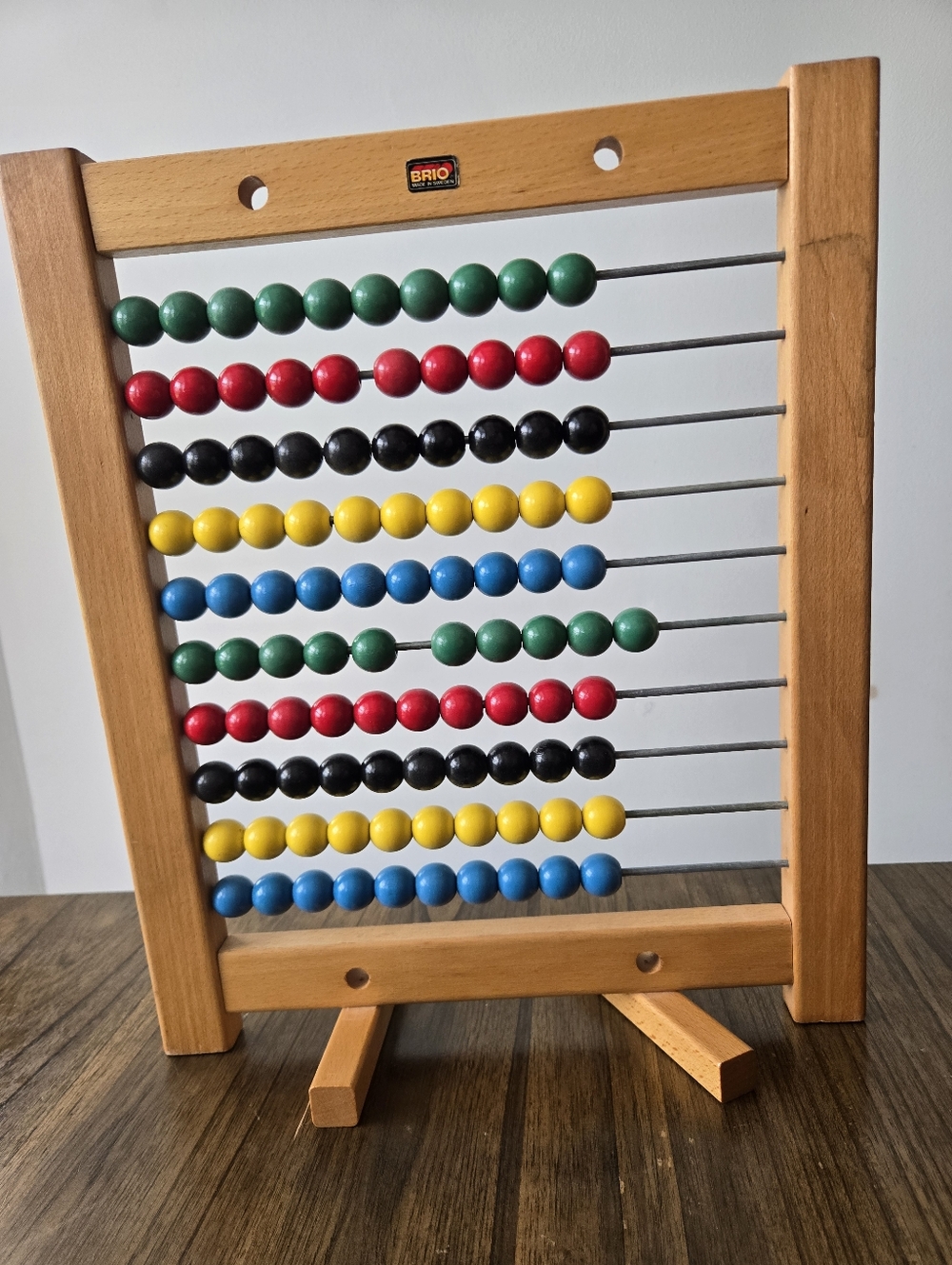 Vintage Brio Wooden Abacus Made In Sweden